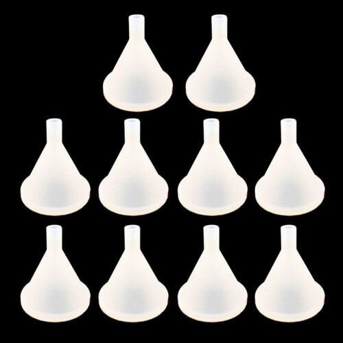 10Pcs Mini Silicone Funnel for Transfer Liquid Oil Perfume Diffuser Bottle Molds 2