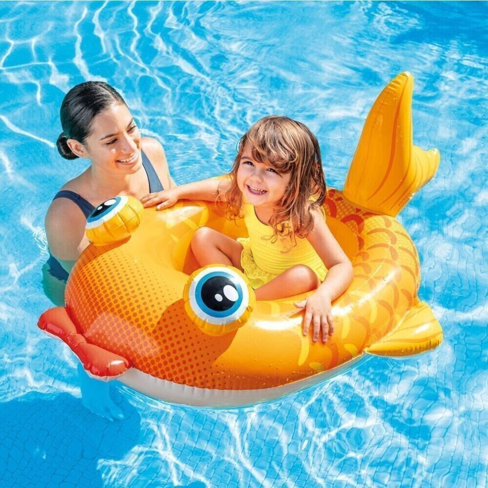 (Gold Fish) Intex Kids Inflatable Swimming Pool Water Set