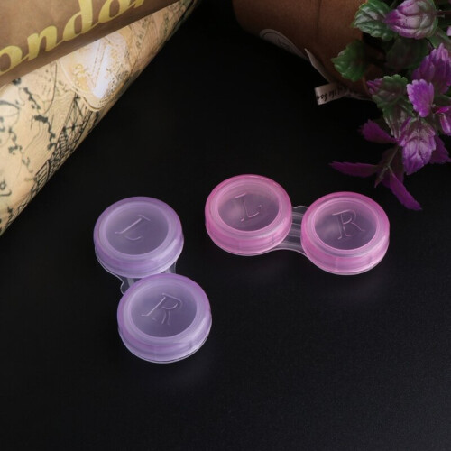10Pcs lens L+R cases Storage Holder Soaking Container Travel Accessaries 1
