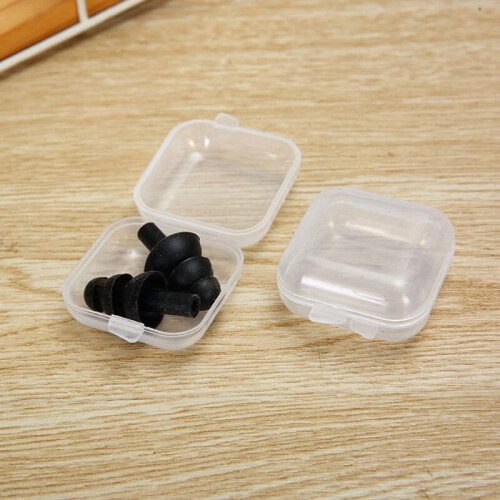 20Pcs Square Mini Clear Plastic Storage Containers Box with Lids for Small Items 62KE 2