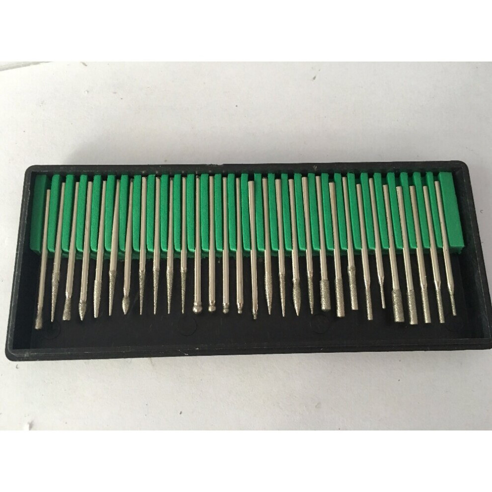 Diamond Dental Burrs Set With 3Mm Shank Diamond Tip Burs 30Pcs/Lot 885487078304