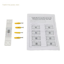 Unique Crack Meter with Clear Scale Crack Monitoring Record- Tell-Tale Crack Monitor for The Standard Corner