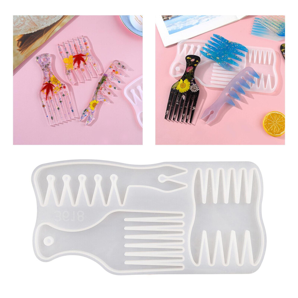 Unisex Hair Comb Resin ,Comb Silicone Making ,Resin Casting Silicone ,Used To Diy Craft,Gifts,Epoxy Resin Diy Creative