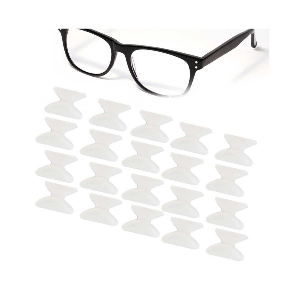 20 Pairs 1.8mm Soft Silicone Anti-Slip Nose Pads Glasses Eyeglasses Sunglasses Accessories Soft Glasses Cushions Sticker