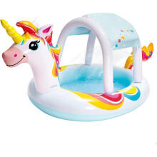 Douchebak met dak Unicorn 254 x 132 cm Intex 58435