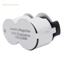 Foldable Magnifier Money Detector 45X Lens Diamond-Gemstone Identification Tools