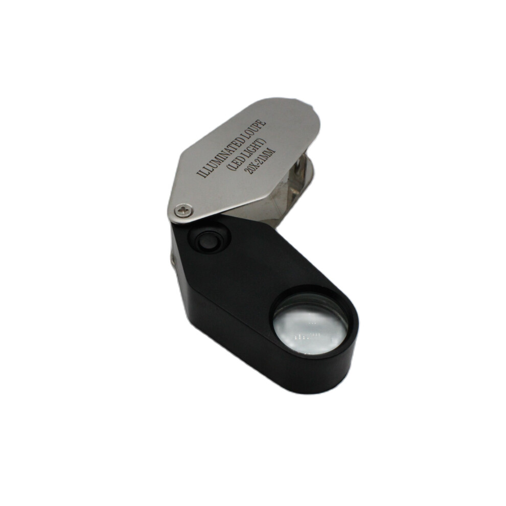Light 20X Portable Folding Magnifier Loupe With Led Jewelry Illuminated Magnifying Glass