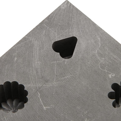 Graphite Mold Thermal Stability Heart Shape Graphite Ingot Mold For Copper For Silver 1