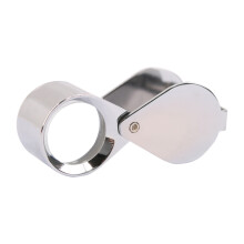 GemTrue Good Fine Stainless Steel 18mm 10X Jewelry Diamond Gemstone Viewer Eye Loupe Jewelry Loop Jewel Scope
