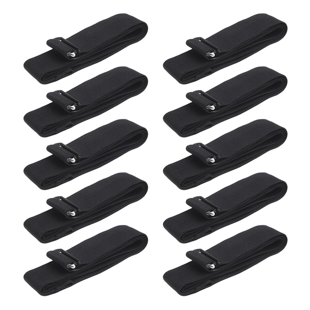10Pcs Heart Rate Chest Strap Adjustable Elastic Strap for Sports Wireless Heart Rate Monitor