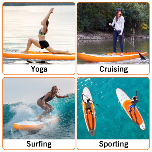 ELECWISH 11FT Inflatable Stand Up Paddle Board |SUP Surfing Paddleboard w/Bag 2