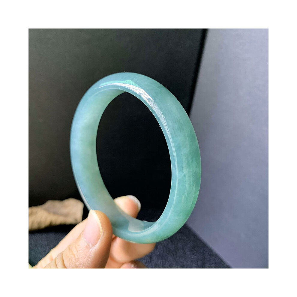 zheru Jewelry Natural Myanmar Jade A-Class 54mm-62mm Light Bracelet Princess Bracelet Send-image-OPC-PBWPPJB-NEW