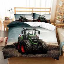 (Style 03, King (220X240CM)/3PCS) tractor Bedding Single Double King Duvet Cover UK
