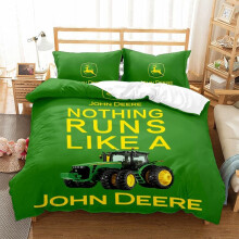 (Style 02, King (220X240CM)/3PCS) tractor Bedding Single Double King Duvet Cover UK