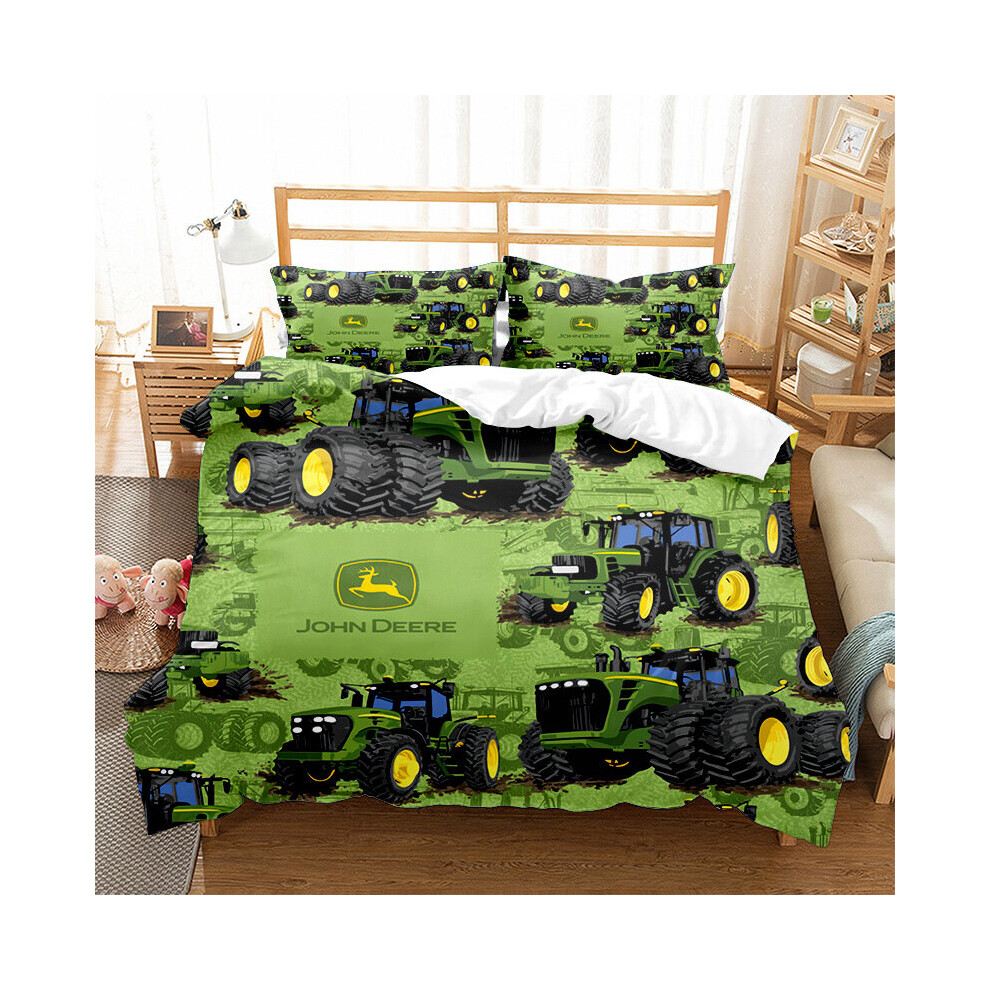 (Style 05, Single (135X200CM)/2PCS) tractor Bedding Single Double King Duvet Cover UK