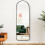 Living And Home (Black) Arch Full Length Wall Mirror 2