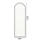 Living And Home (Black) Arch Full Length Wall Mirror 6