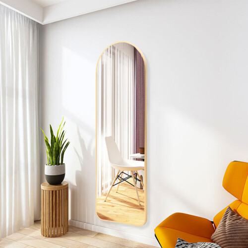 Living And Home (Gold) Arch Full Length Wall Mirror 2