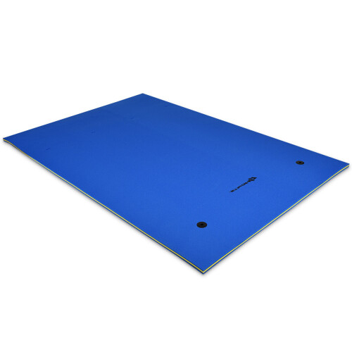 Costway 3 Layer Floating Water Mat Buoyancy Pad Swimming Pool Float Mat W/Rope
