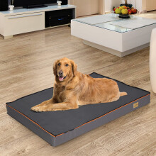 (2XL(120x90cm)) Tremendous Waterproof Dog Bed Kennel Thick Foam Fur Mattress Pet Sponge Cushion