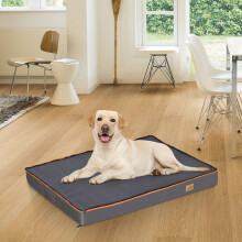 (XL(110x85cm)) Tremendous Waterproof Dog Bed Kennel Thick Foam Fur Mattress Pet Sponge Cushion
