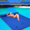 Costway 3 Layer Floating Water Mat Buoyancy Pad Swimming Pool Float Mat W/Rope 6