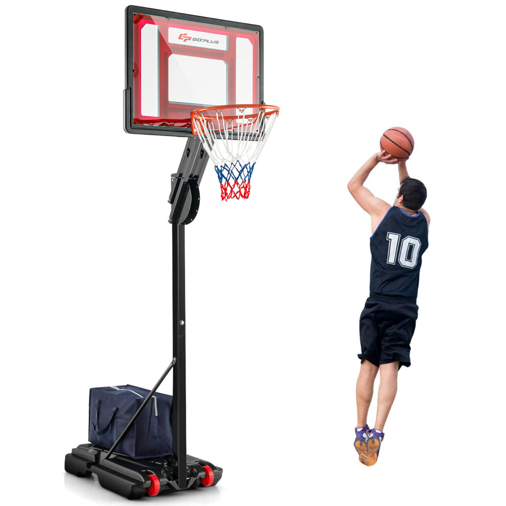 Indoor Outdoor Basketball Hoop Basketball Goal System w/ Weight Bag