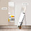 Living And Home (Gold) Rectangular Full Length Mirror Freestanding Hanging Mirror 4