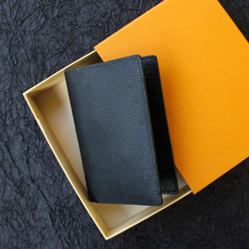 Mens Classic Leather Folding Passport Holder Multifunctional Storage Wallet + Box-image-OPC-PBWQBWY-NEW