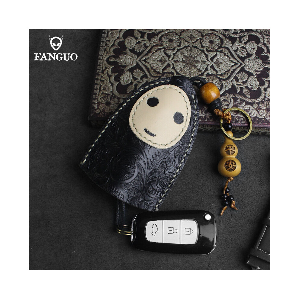 Leather Smart Key Bag Leather Smart Key Case Pull-Type Housekeeper Key Pocket 885659307218