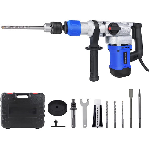 Hammer Drill Corded Rotary Hammer Drill 1080W for Concrete, Brickwork