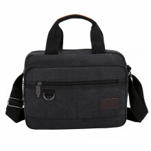 Men Canvas Briefcases Retro Business Office Shoulder Bags Work Crossbody Bag For Mens Large Capacity Laptop Handbage XA510F