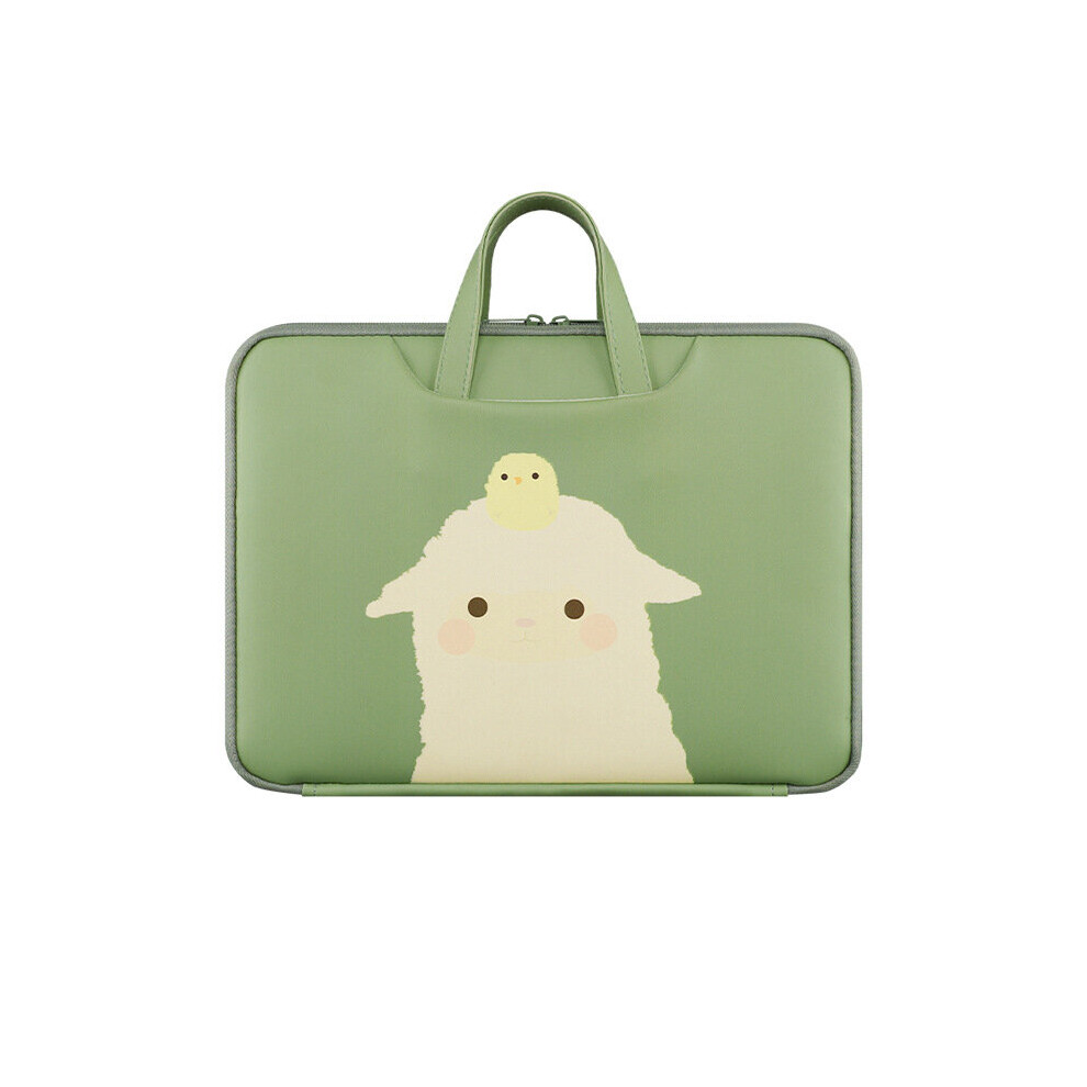 Cartoon Printing Laptop Briefcase Portable Storage Handbag For Laptop 13 15 15.6 Inch Computer Bag Brown 885659452819