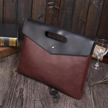 Mens bag crazy horse leather briefcases Business office Folder for documents multifunctional handbag male vintage File bag
