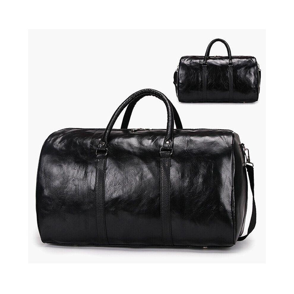 Leather Travel Bag Large Duffle Independent Big Fitness Bags Handbag Bag Luggage Shoulder Bag Men Zipper Pu-image-OPC-PBWQJ2R-NEW