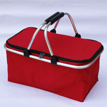 Folding Picnic Camping Lunch Bags Insulated Cooler Bag Hamper Storage Basket Bag Box Outdoor Portable Picnic Basket