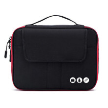 High Nylon 2 Layers Travel Electronic Accessories Organizer Bag,Travel Gadget Carry Bag, Perfect Size Fit for iPad