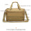 Tactical Training Bag Molle System Accessory 600D Waterproof Gun Shooting Range Bag Khaki Tool Bag Camping 7