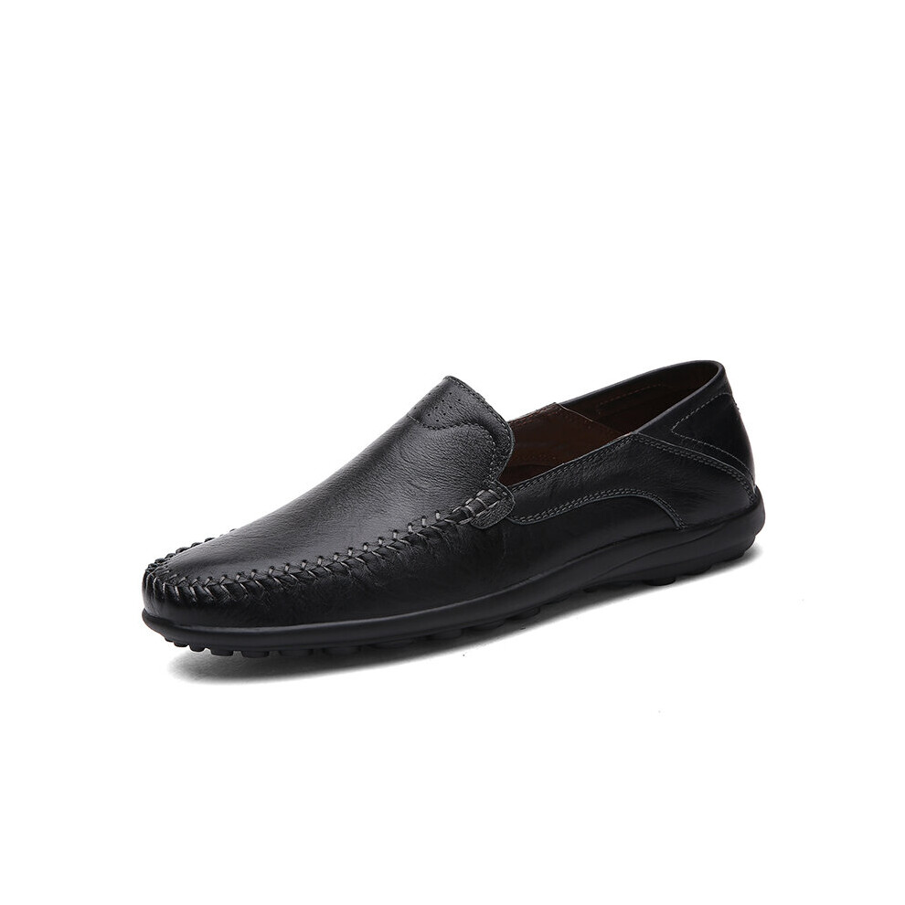 Waterproof Men Loafers Brown Leather Shoes Men Casual Moccasins Breathable Men Driving Shoes Footwear Business Flats-image-OPC-PBWQPCW-NEW