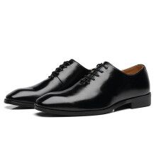 Men Leather Shoes British Style Oxfords Solid Business Shoes Wedding Shoes Pointed Toe Dress Leather Shoe