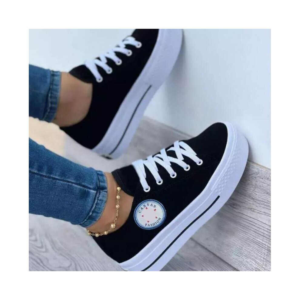 Canvas Sneakers Women Platform Low top Women Single Shoes Thick soled Candy Flats Female Canvas Shoes on OnBuy