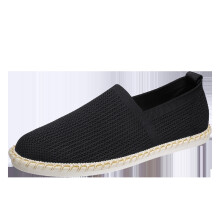 Summer Linen Mens Casual Shoes Weaving Fisherman Shoes Casual Flat Espadrilles Driving Shoes Big Size