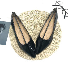 pointed toe womens shoes flat boat shoes leather tide shallow mouth womens wedding shoes Peas shoes work shoes