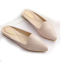 MVVJKENovelty Loafers For Women Flat Shoes Buckle Knitted Women Flat Shoes Boat Shoes Casual Slingbacks Outdoors Plus Size Slide