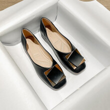 Summer flat head single shoe woman large size boat shoes 41-43