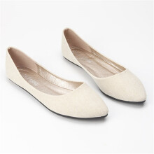 Summer Breathable Pointed Flat Shoe Womens Shallow Comfortable Boat ShoeE529