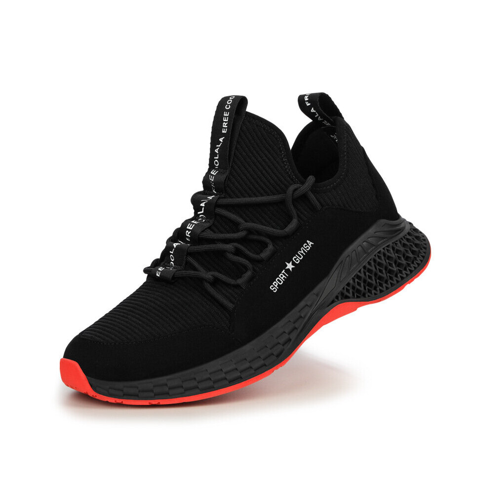 High Men Work Safety Shoes Puncture-Proof Anti-Smashing Work Boots Breathable Lightweight Steel Toe Shoes For Men 885660618426