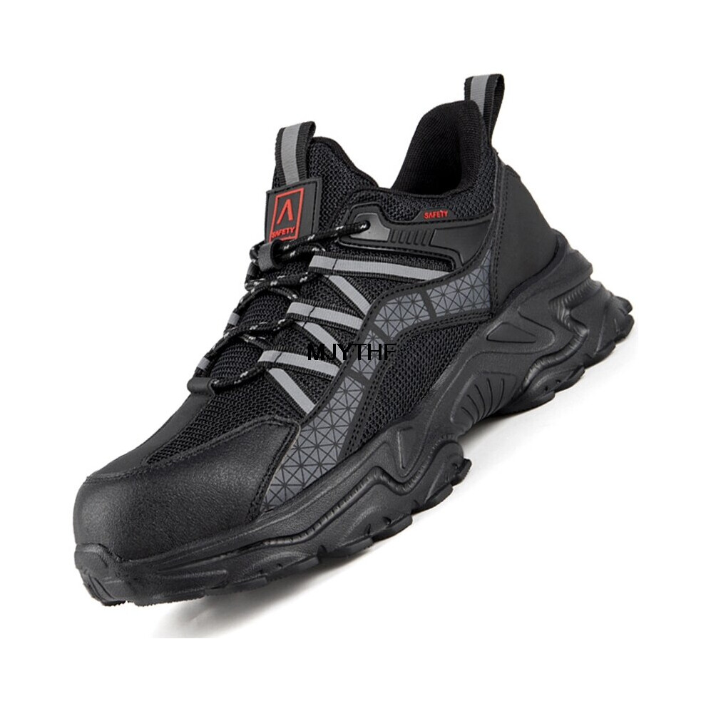 Work Sneakers Breathable Men Safety Shoes Steel Toe Work Boots Indestructible Shoes Puncture-Proof Work Shoes Safety 885660616149