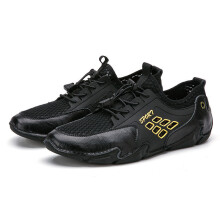 Leather Shoes Men Casual Shoes Mens Loafers Moccasins Breathable Slip on Driving Shoes Soft Flat Shoes men