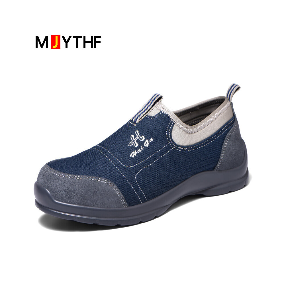 Safety Shoes Men Loafers Anti-Smash Anti-Puncture Anti-Static Work Shoes Lightweight Protective Shoes Indestructible 885660633061